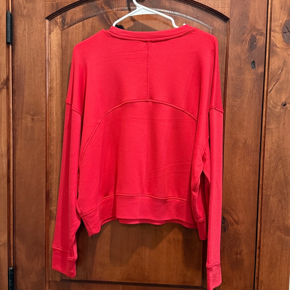 Danskin Women's Vibrant Red Sweatshirt - Picture 6 of 6